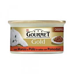 [026961] Gourmet Gold Doppio Piacere Con Manzo E Pollo Umido Gatto Gr. 85