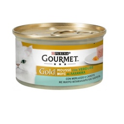 [044753] Gourmet Gold Mousse con merluzzo e carote Purina 85 grammi