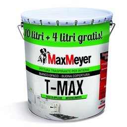 [MM164980L580001] Idropittura traspirante bianco T Max 14 litri Max Meyer