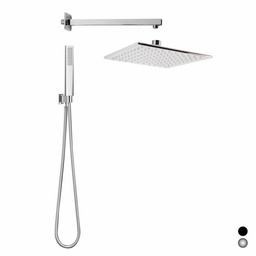 [DFLEX-110-M2510-CR] Kit Soffione Doccia Quadrato Seven