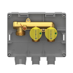 [DFLEX-424-TK22-CC101] Kit collettore gas K2.2 multi int. 2 vie - TC 1&quot; - 3/4&quot;