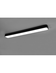 [TRIOR62451932] Lampada Da Soffitto Bacchetta Rettangolare Asterion Led 37w Nero Trio Lighting