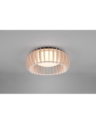 [TRIOR62171130] Lampada Da Soffitto Legno Naturale Led Dimmer Monte Ø40 cm Trio Lighting