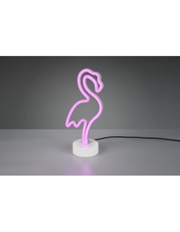 [20009451] Lampada Da Tavolo Moderna Flamingo Fenicottero Led Dimmerabile Trio Lighting