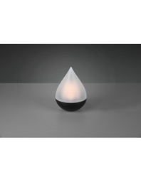 [TRIOR55156132] Lampada Da Tavolo Moderna Nero Led Caldera IP44 Trio Lighting