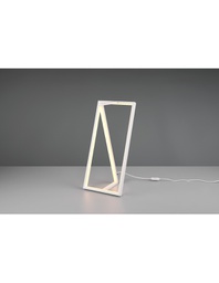 [TRIO526810131] Lampada Da Tavolo Squadrata Moderna Touch Dimmer Led Edge Bianco Trio Lighting