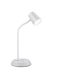 [TRIO573190131] Lampada Led da Scrivania Orientabile e Flessibile Narcos Bianco Trio Lighting