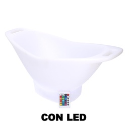 [V3723380000] Lampada Led in plastica ricaricabile con portabottiglie