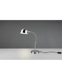 [TRIO504900107] Lampada Scrivania Braccio Flessibile Nichel Perry Trio Lighting