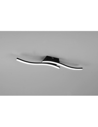 [TRIOR62472432] Lampada Soffitto Design Doppia Bacchetta Led 4000k Route Nero Trio Lighting