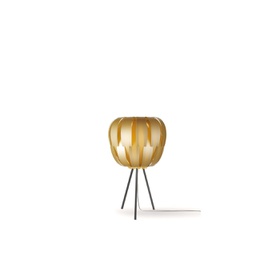 [QN/3P/63/NGLD] Lampada Treppiedi New Gold in Metallo Cm. 36 x 63h