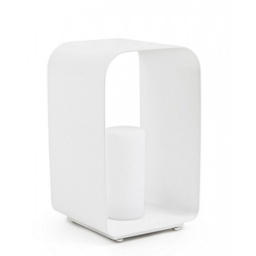 [B0827461] Lampada a led con piantana RIDLEY Bianco 25x28x h45 cm