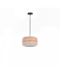 [LA/135] Lampada a sospensione Idra in metallo rosa e grigio STS
