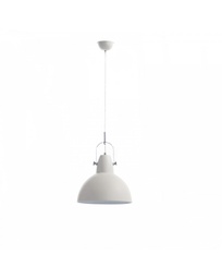 [LA/068/B] Lampada a sospensione Kande in acciaio bianco STS