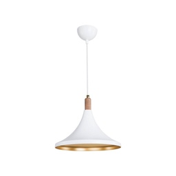 [EFFEZ95911] Lampada a sospensione Kano bianco oro ASZ1563 EFFEZ