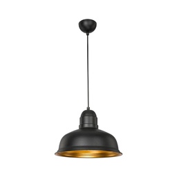 [FZ95886] Lampada a sospensione Kumbet MDL3053 metallo nero interno oro