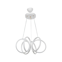 [EFFEZ97688] Lampada a sospensione LED Ilya forma spirale bianca MDL4439 EFFEZ