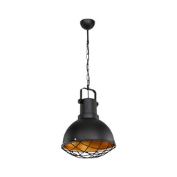 [FZ95888] Lampada a sospensione Tonya ASZ1187 stile industriale nero