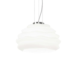[8021696132389] Lampada a sospensione bianco D 390 x H min 485 - max 2235 mm
