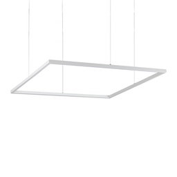 [8021696259192] Lampada a sospensione bianco L 900 x H min 275 - max 2025 x P 900 mm