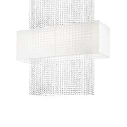 [8021696099101] Lampada a sospensione bianco L 900 x H min 550 - max 1060 x P 300 mm