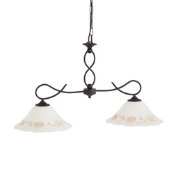 [8021696021416] Lampada a sospensione bianco ant L 820 x H min 480 - max 1100 x P 300 mm