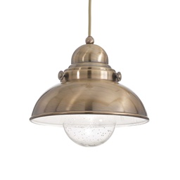 [8021696025308] Lampada a sospensione brunito D 290 x H min 520 - max 1550 mm