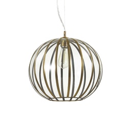 [8021696168968] Lampada a sospensione brunito D 400 x H min 580 - max 2330 mm