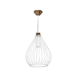 [EFFEZ95893] Lampada a sospensione ciondolo Umay ASZ1314 metallo bianco EFFEZ