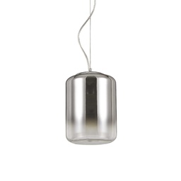 [8021696112084] Lampada a sospensione cromo sfum D 195 x H min 510 - max 2260 mm