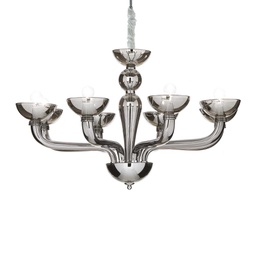 [8021696095615] Lampada a sospensione fume' D 880 x H min 760 - max 1560 mm