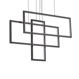 [8021696269382] Lampada a sospensione nero L 1030 x H min 800 - max 1200 x P 180 mm