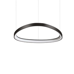 [8021696247267] Lampada a sospensione nero L 610 x H min 285 - max 1515 x P 610 mm