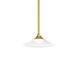 [8021696256443] Lampada a sospensione oro D 180 x H min 530 - max 1870 mm