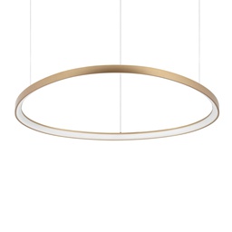 [8021696307701] Lampada a sospensione ottone D 1050 x H min 285 - max 2050 x P 995 mm