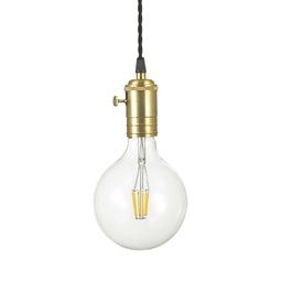 [8021696163154] Lampada a sospensione ottone D 90 x H min 335 - max 2085 mm