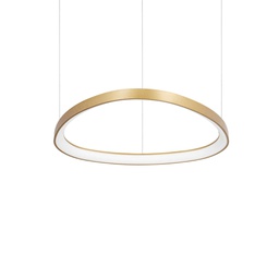 [8021696269832] Lampada a sospensione ottone L 610 x H min 285 - max 1515 x P 610 mm