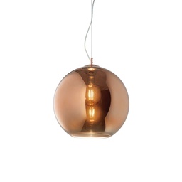 [8021696250328] Lampada a sospensione rame D 200 x H min 430 - max 2180 mm