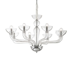 [8021696044255] Lampada a sospensione trasparent D 880 x H min 760 - max 1560 mm