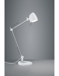 [TRIO527690131] Lampada da Scrivania Led 5w Orientabile Rado Bianco Trio Lighting