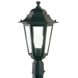 [SOV400/06] Lampada da esterno in alluminio pressofuso con diffusori in vetro trasparente nero