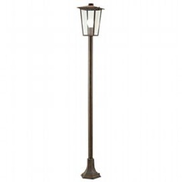 [SOV943/11] Lampada da esterno in alluminio pressofuso con diffusori in vetro trasparente ruggine