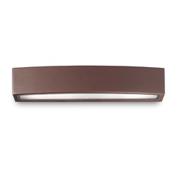 [8021696163550] Lampada da parete Andromeda AP2 - L 450 x H 80 x P 95 mm - colore coffee