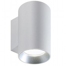 [SOV98463/02] Lampada da parete in alluminio pressofuso, diffusori in vetro trasparente, 20W, 2120 lumen, luce calda bianco
