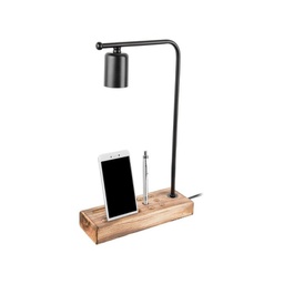 [FZ95875] Lampada da scrivania con porta cellulare Vito 24 xh. 39 cm