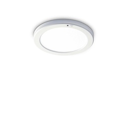 [8021696306353] Lampada da soffitto AURA D220xH18mm 4000K Bianco con sensore