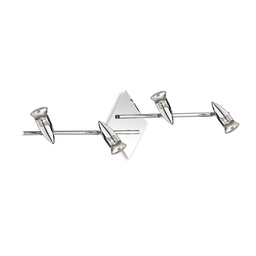 [8021696089584] Lampada da soffitto Alfa Cromo L715xH160xP220mm
