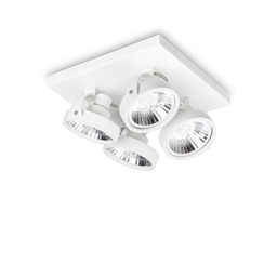 [8021696300573] Lampada da soffitto Konig, bianca, L280xH125-165xP280mm