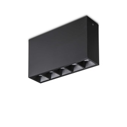[8021696244884] Lampada da soffitto LIKA 12W 3000K nera - L135xH80xP35mm