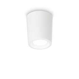 [8021696269757] Lampada da soffitto bianco D 95 x H 105 mm